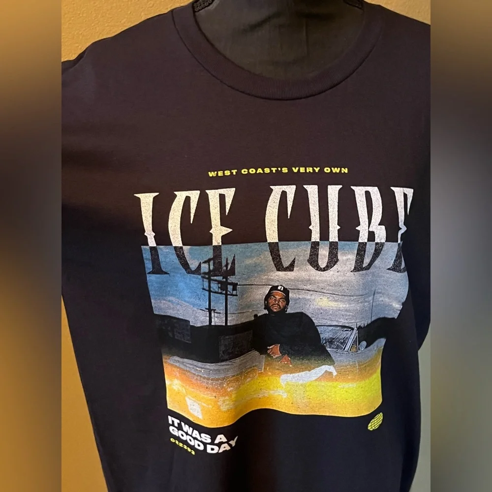 ICE CUBE black short sleeve T-shirt.  Size L. NWOT.  UNISEX - Picture 3 of 9